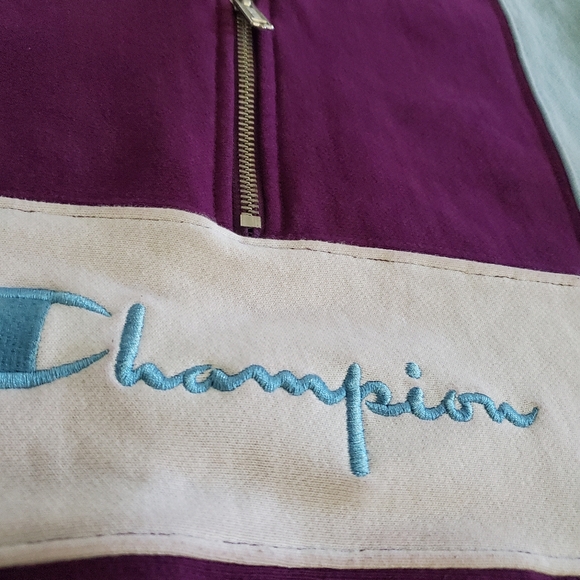 CHAMPION REVERSE WEAVE colorblock quarter zip M - Picture 9 of 9